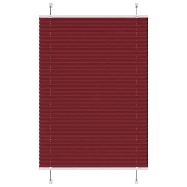 Gossi jaluza plisata bordeaux rosu 90x150 cm latime tesatura 89,4 cm