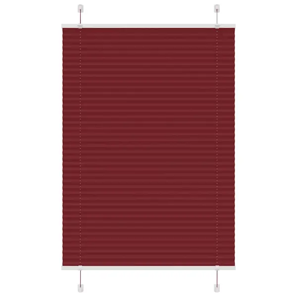 Gossi jaluza plisata bordeaux rosu 95x150 cm latime tesatura 94,4 cm
