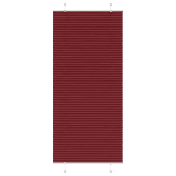 Gossi jaluza plisata bordeaux rosu 95x200 cm latime tesatura 94,4 cm