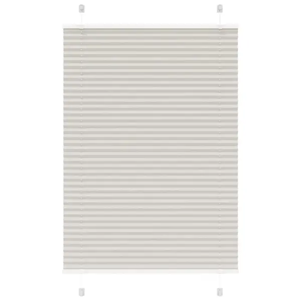 Gossi jaluza plisata gri deschis 100x100cm latime tesatura 99,4cm