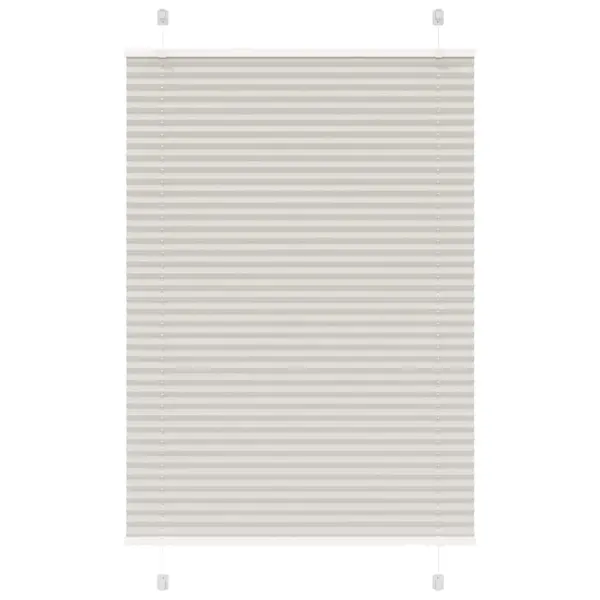 Gossi jaluza plisata gri deschis 85x100cm latime tesatura 84,4 cm