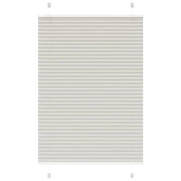 Gossi jaluza plisata gri deschis 85x150cm latime tesatura 84,4 cm