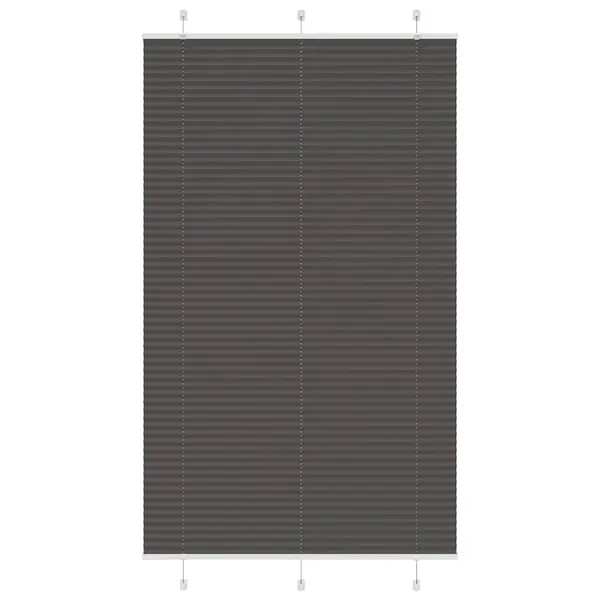 Gossi jaluza plisata negru 115x200 cm latime tesatura 114,4 cm