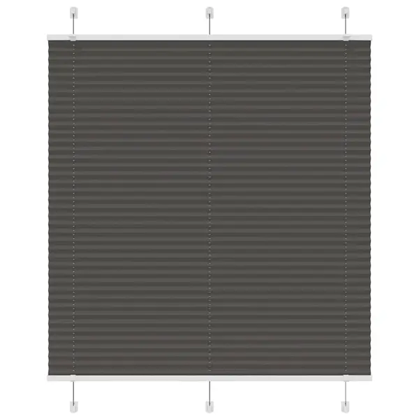 Gossi jaluza plisata negru 120x150 cm latime tesatura 119,4 cm