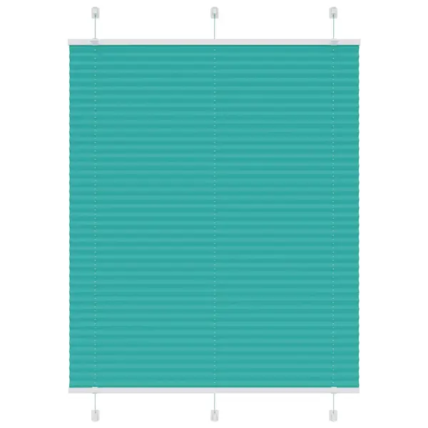 Gossi jaluza plisata verde petrol 105x100 cm latime tesatura 104,4 cm