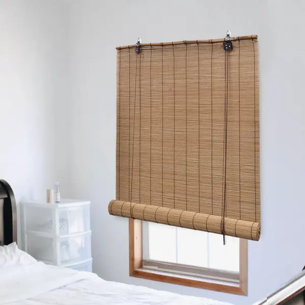 Gossi jaluzea tip rulou, maro, 100 x 220 cm, bambus