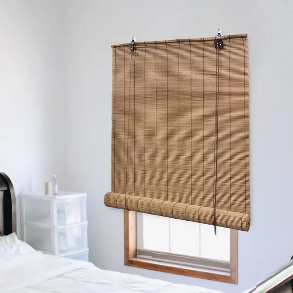 Gossi jaluzea tip rulou, maro, 140 x 220 cm, bambus