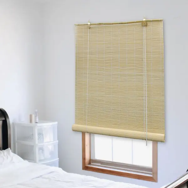 Gossi jaluzea tip rulou, natural, 140x220 cm, bambus