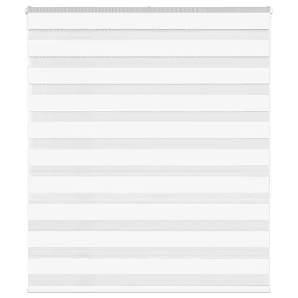 Gossi jaluzea tip zebra alb latime tesatura 115,9 cm poliester