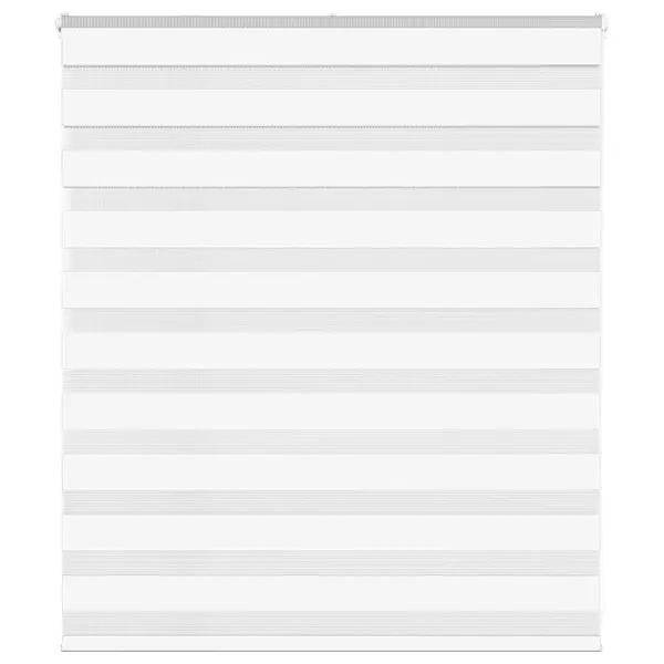 Gossi jaluzea tip zebra alb latime tesatura 115,9 cm poliester