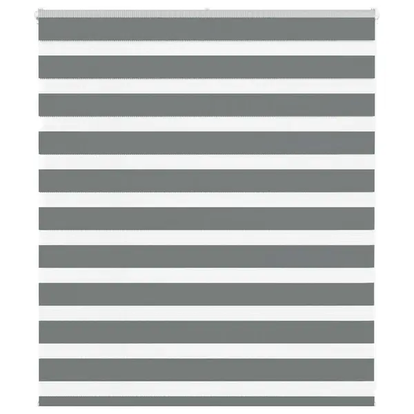 Gossi jaluzea tip zebra gri inchis latime tesatura 115,9 cm poliester