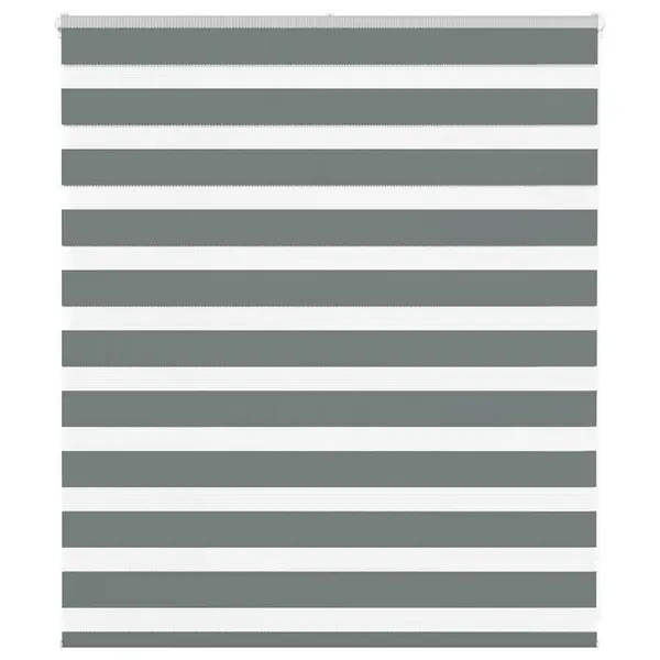 Gossi jaluzea tip zebra gri inchis latime tesatura 130,9 cm poliester