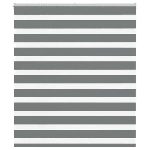 Gossi jaluzea tip zebra gri inchis latime tesatura 130,9 cm poliester