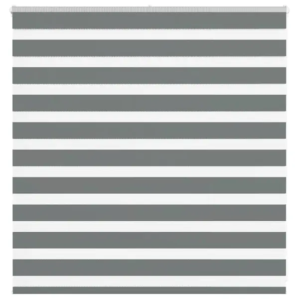Gossi jaluzea tip zebra gri inchis latime tesatura 135,9 cm poliester