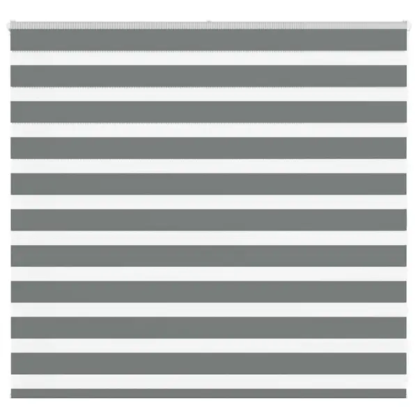 Gossi jaluzea tip zebra gri inchis latime tesatura 150,9 cm poliester