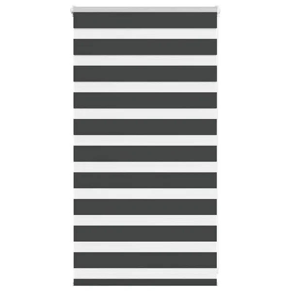 Gossi jaluzea tip zebra neagra latime tesatura 75,9 cm poliester