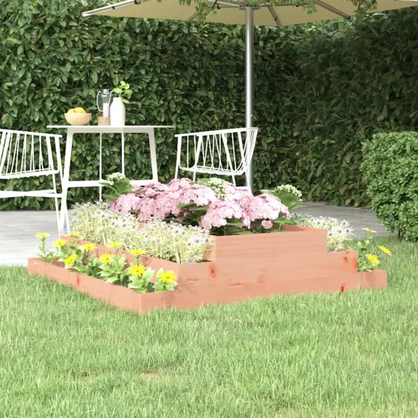 Gossi jardiniera, 110x110x27 cm, lemn masiv douglas
