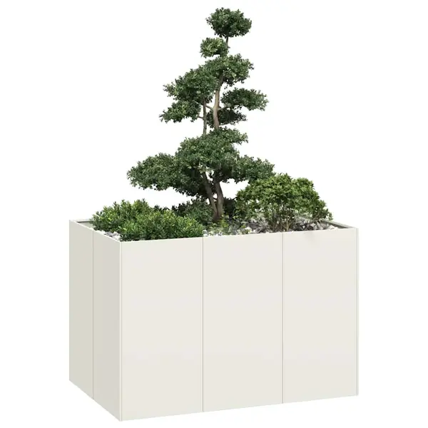 Gossi jardiniera, alb, 120x80x80 cm, otel