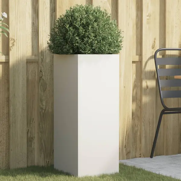 Gossi jardiniera, alb, 32x29x75 cm, otel