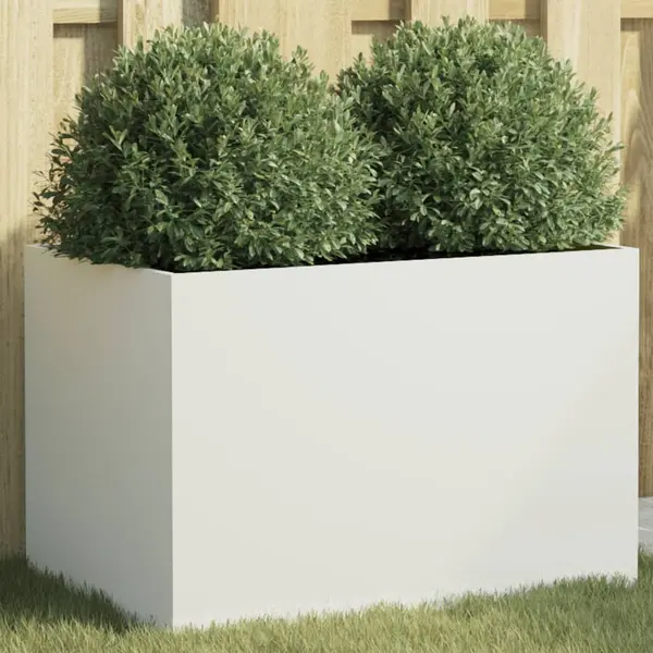 Gossi jardiniera, alb, 62x40x39 cm, otel
