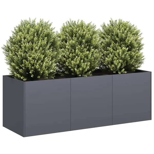 Gossi jardiniera antracit 120x40x40 cm otel laminat la rece