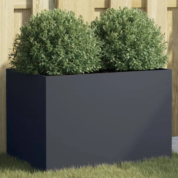 Gossi jardiniera, antracit, 62x40x39 cm, otel laminat la rece