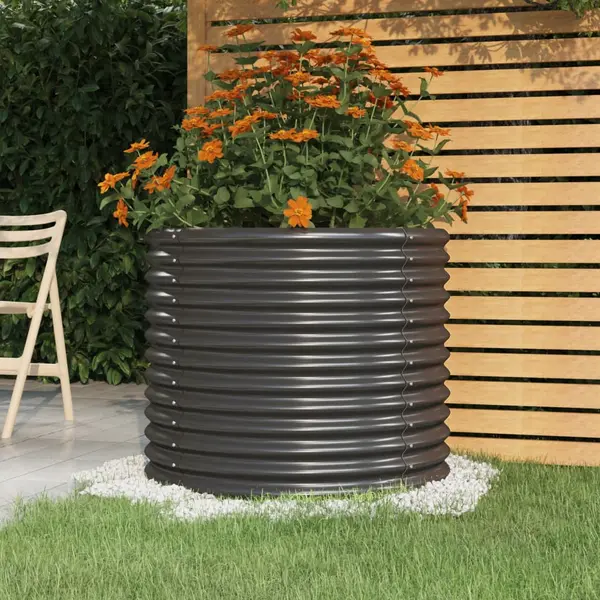 Gossi jardiniera antracit 80x80x68 cm otel vopsit electrostatic