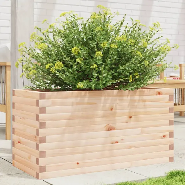 Gossi jardiniera de gradina, 90x40x45,5 cm, lemn masiv de pin