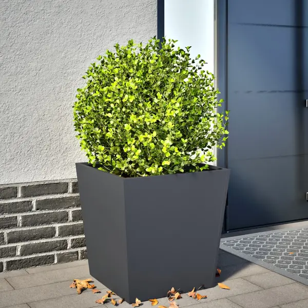 Gossi jardiniera de gradina, antracit, 50x50x50 cm, otel