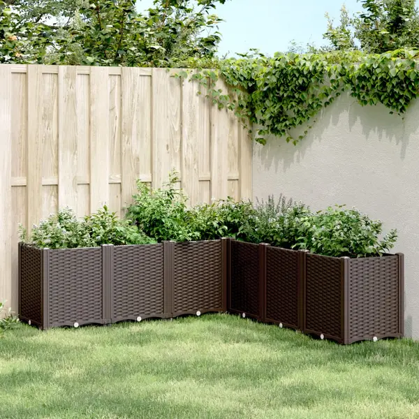 Gossi jardiniera de gradina, maro, 160x160x53 cm, pp