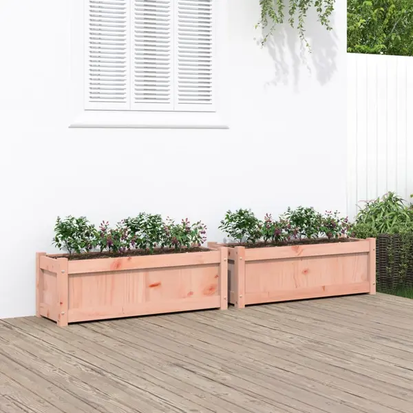 Gossi jardiniere de gradina, 2 buc., lemn masiv douglas