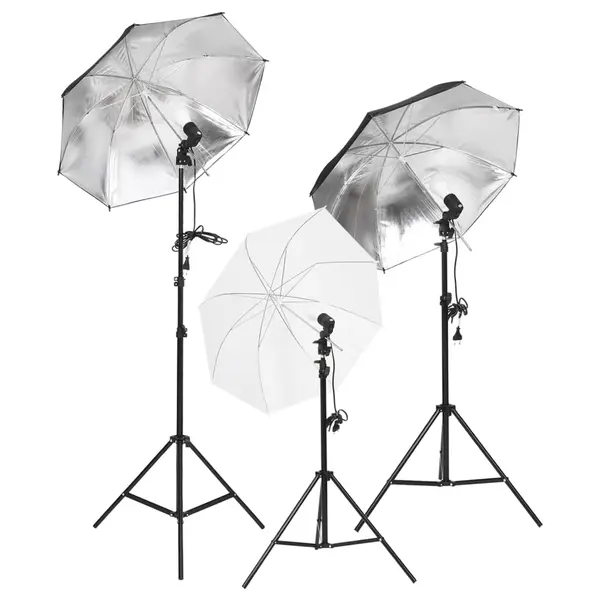 Gossi kit lumini studio foto cu trepiede si umbrele