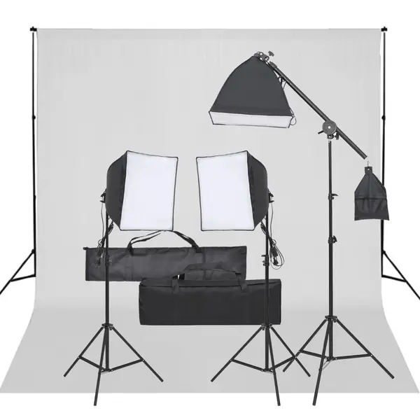 Gossi kit studio foto cu set de lumini si fundal