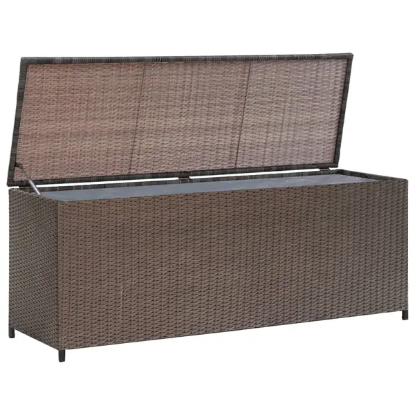 Gossi lada de depozitare de gradina, maro, 120x50x60 cm, poliratan