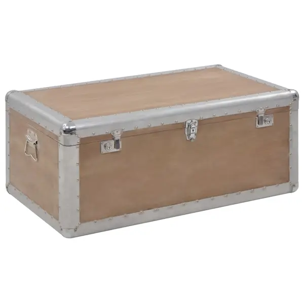 Gossi lada de depozitare, maro, 91 x 52 x 40 cm, lemn masiv de brad