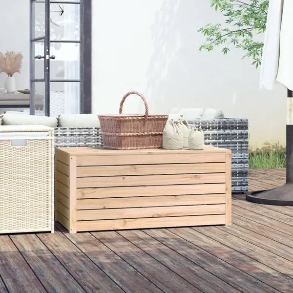 Gossi lada depozitare gradina, 101x50,5x46,5cm, lemn masiv pin