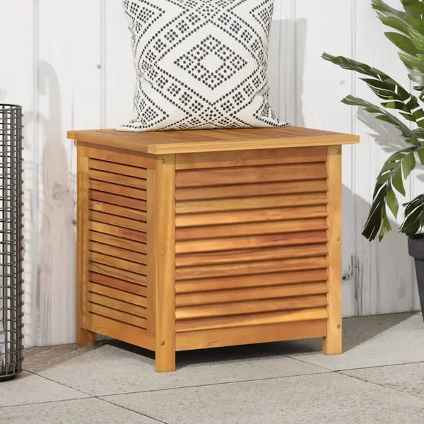Gossi lada depozitare gradina cu grilaj 60x50x56 cm lemn masiv acacia