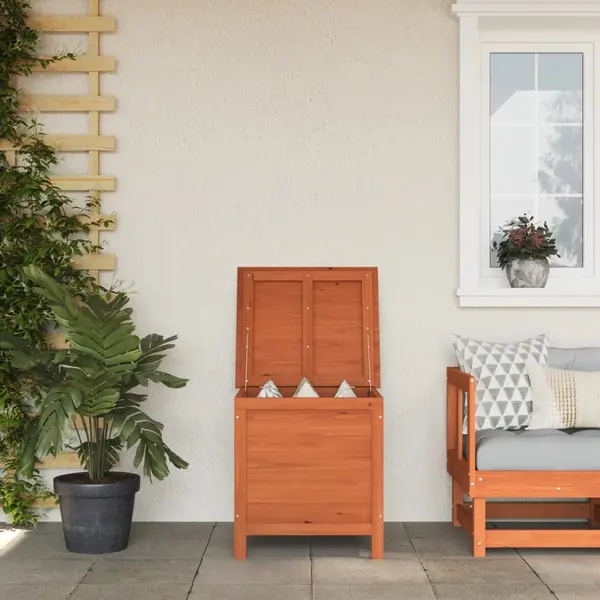 Gossi lada depozitare gradina maro 50x49x56,5 cm lemn masiv brad