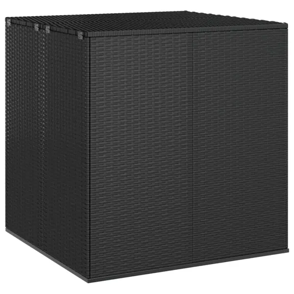 Gossi lada gradina pentru perne, negru, 100x97,5x104 cm, ratan pe
