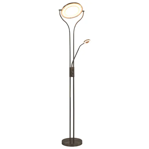 Gossi lampa de podea, argintiu, 180 cm, 18 w, reglabila