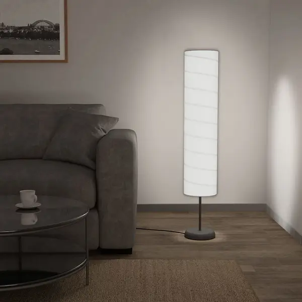 Gossi lampa de podea cu suport, alb, 121 cm e27