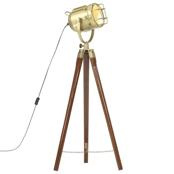 Gossi lampa de podea cu trepied, 97 cm, lemn masiv de mango