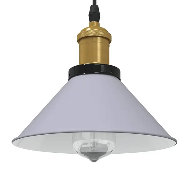 Gossi lampa suspendata reglabila pe inaltime e27 gri lucios metal
