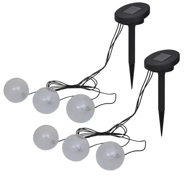 Gossi lampi plutitoare, 6 buc., led, pentru iaz si piscina