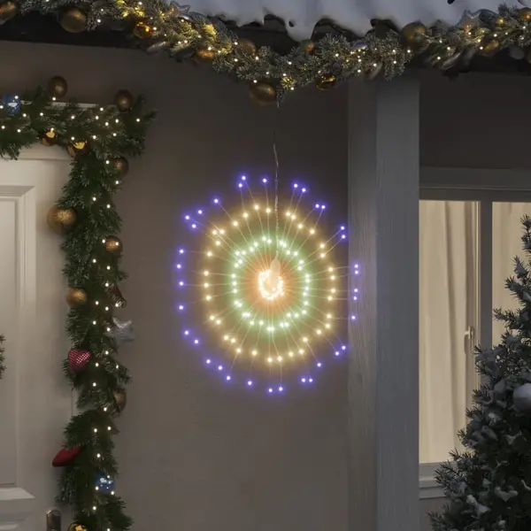 Gossi lumina stelara de craciun 140 led-uri 4 buc., multicolor, 17 cm