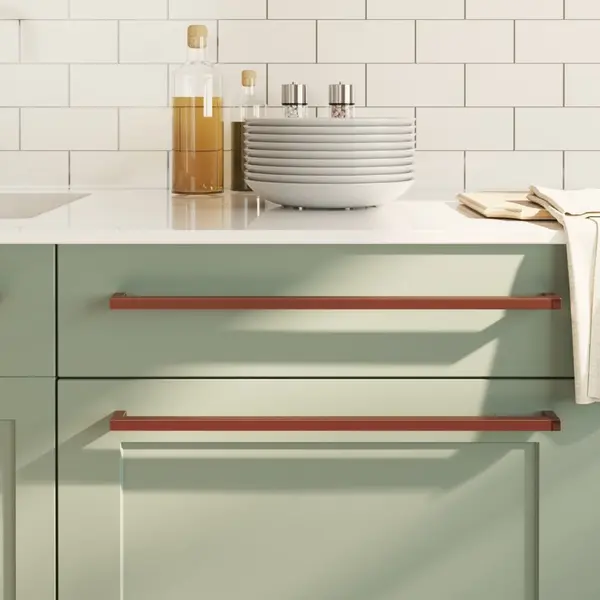 Gossi manere de dulap, 10 buc., bronz, 480 mm, otel inoxidabil