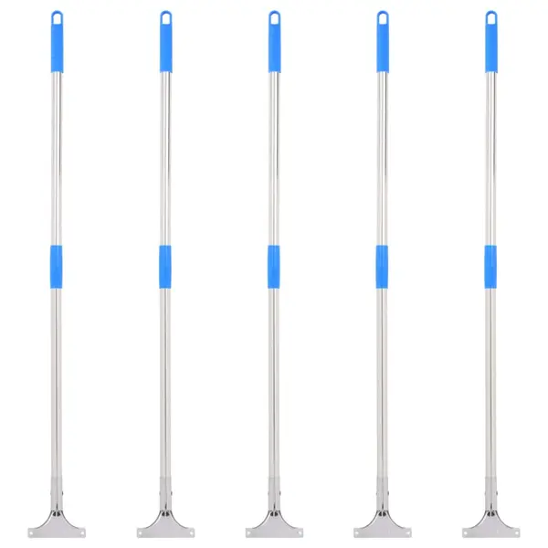 Gossi manere pentru racleta de podea 5 buc. 119,5 cm otel si plastic
