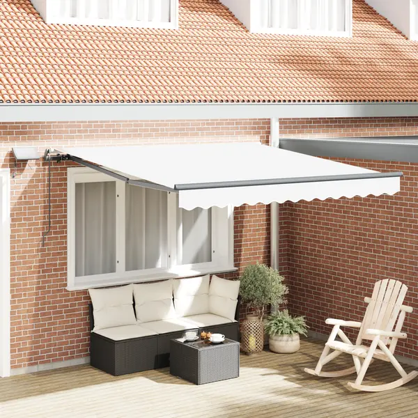 Gossi marchiza manuala retractabila cu led alb 350x250 cm, Gossi material de inlocuire pentru marchiza 3.5x2.5 m alb