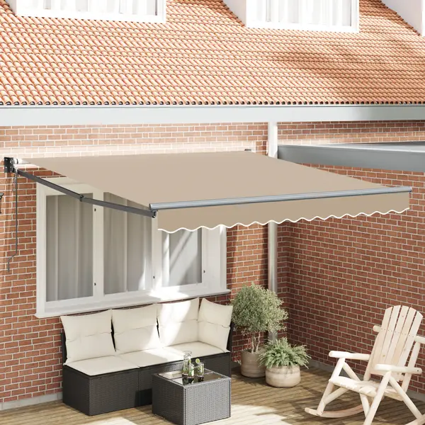 Gossi marchiza retractabila automata bej 350x250 cm, Gossi material de inlocuire pentru marchiza 3,5x2,5 m bej
