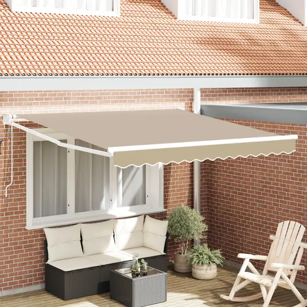 Gossi marchiza retractabila automata bej 350x250 cm, Gossi material de inlocuire pentru marchiza 3.5x2.5 m bej
